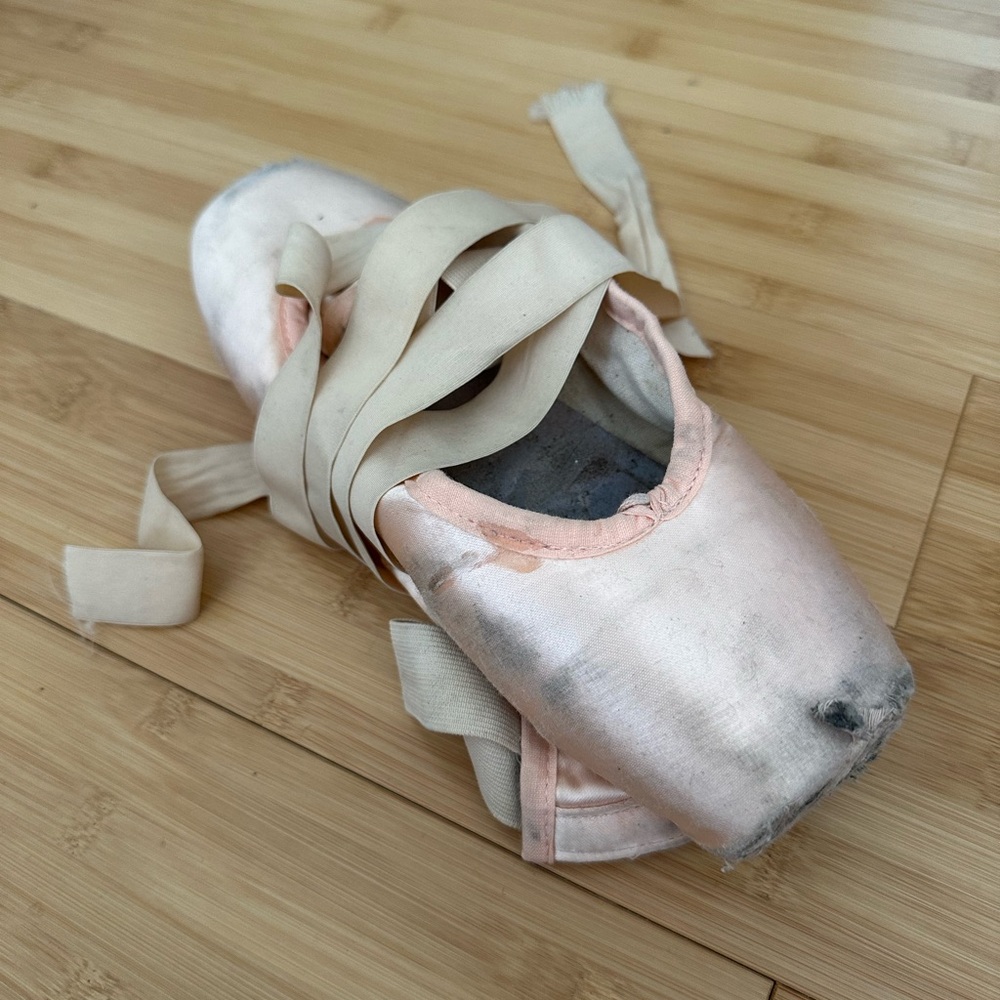 Thoroughly Worn Pink Pointe Shoes, Worn by a Professional Ballerina, for Crafts